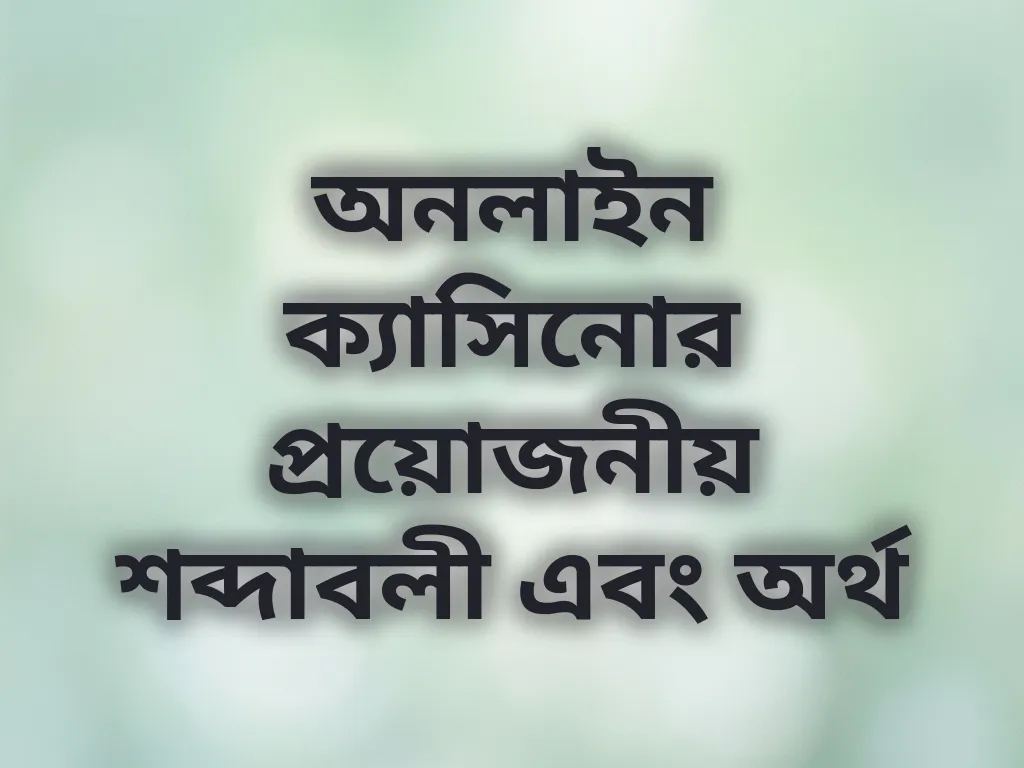 বেটিং শব্দাবলী গাইড